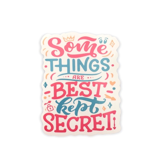 Accessories | New Sticker Some Things Are Best Kept Secret Girly ...